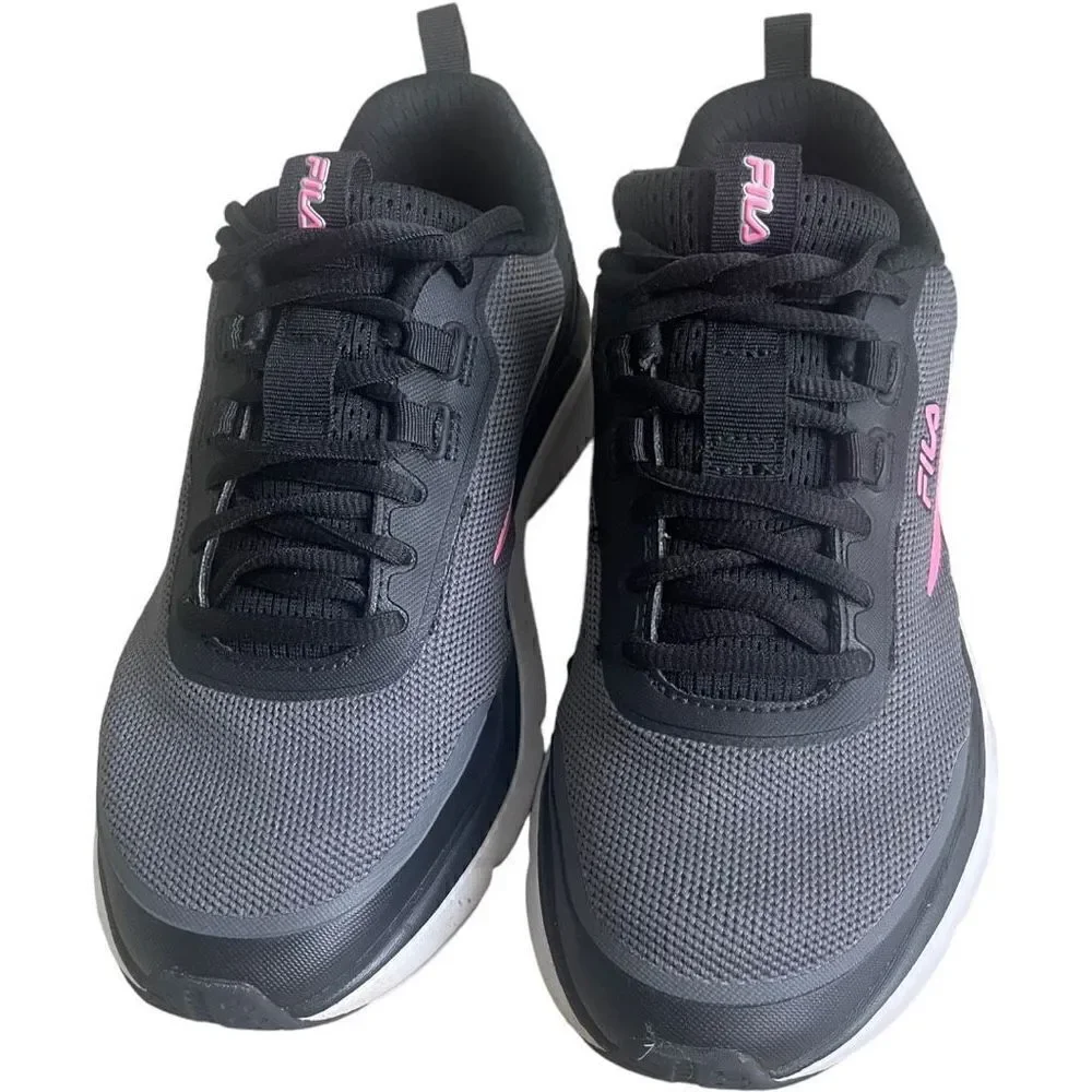 Fila Memory Trexler soft mesh running Athletic Shoe Size 8.5 Black and Pink